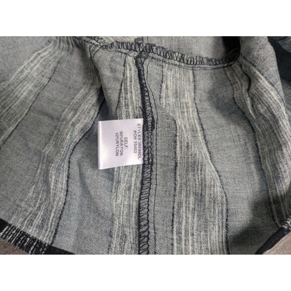 NWT Skies Are Blue Top Blouse Short Sleeve Striped Ruffle Details Size Medium - Picture 5 of 6